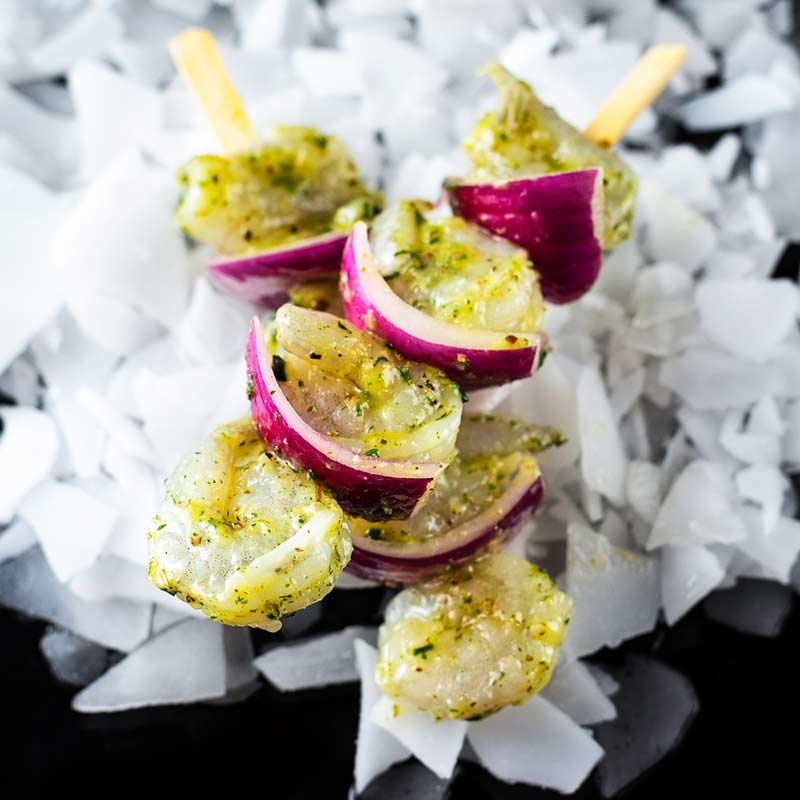 Prawn Skewers Garlic & Herb Marinade Brighton & Newhaven Fish Sales